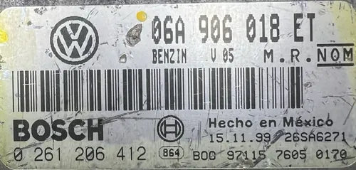 Pcm Computadora Vw Jetta 2.0l 2000-2001 06a 906 018 Et