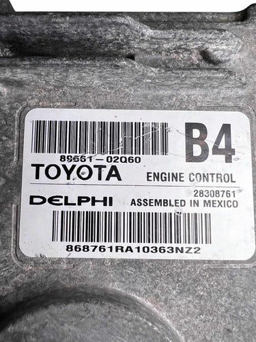 Computadora Toyota Corolla 1.8l A/t 11 -12 89661-02q60 (b4)