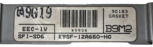 Computadora Ford Thunderbird 3.8l 1990 E9sf-12a650-hc