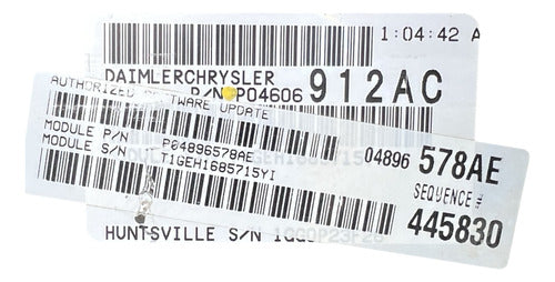 Computadora Chrysler Sebring 2.4l 2005 P04606912ac