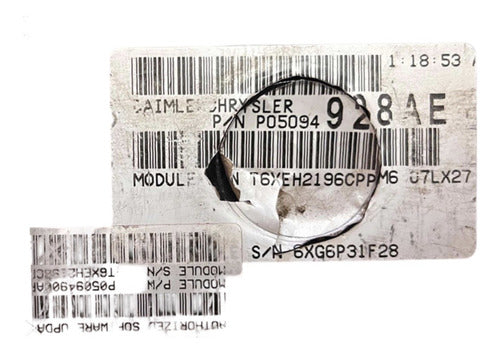 Computadora Dodge Avenger 2.7l A/t 2008 P05094928ae