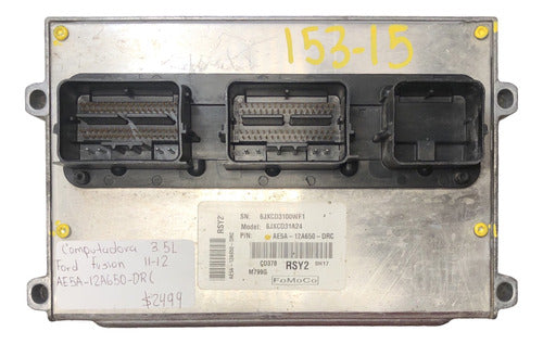 Computadora Ford Fusion 3.5L A/t 11-12 AE5A-12A650-DRC