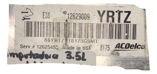 Computadora Chevrolet Impala 3.5l 08-10 12629009 (yrtz)