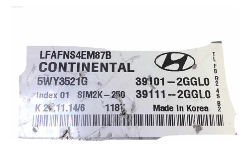 Computadora Hyundai Sonata 2.4l 2015-2019 39101-2ggl0