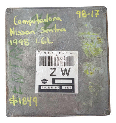 Computadora Nissan Sentra 1.6l 1998        Ja18l57 Bv7 (zw)