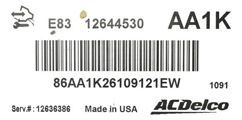 Computadora Chevrolet Cruze 1.8l 2009-2013 12644530 (aa1k)