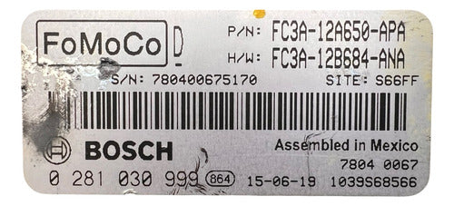 Computadora Ford F-250 6.7l 15-16 Fc3a-12a650-apa