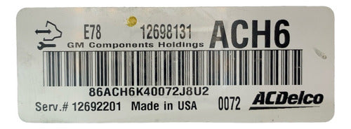 Computadora Chevrolet Trax 1.4l 2021 12698131 (ach6)