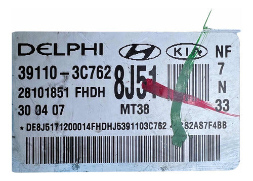 Computadora Hyundai Sonata 3.3l 2009 39110-3c762