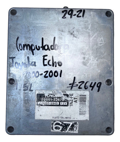 Computadora Toyota Echo 1.5l 00-01 89661-52675