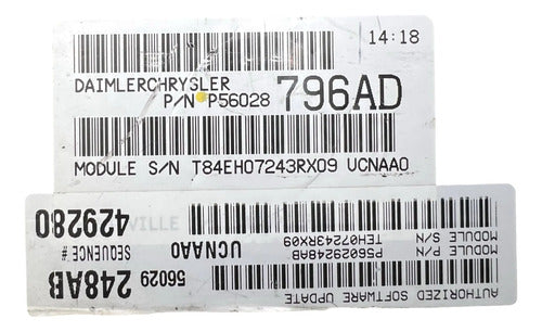 Pcm Computadora Dodge Ram 1500 4.7l 2004 P56028796ad