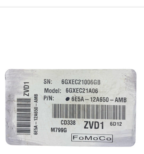 Computadora Ford Fusion 2.3l A/t 06-07 6e5a-12a650-amb