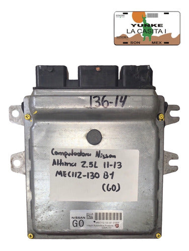Computadora Nissan Altima 2.5l 11-13 Mec112-130 B1 (g0)