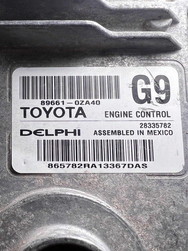 Computadora Toyota Corolla 1.8l A/t 12-13 89661-0za40 (g9)