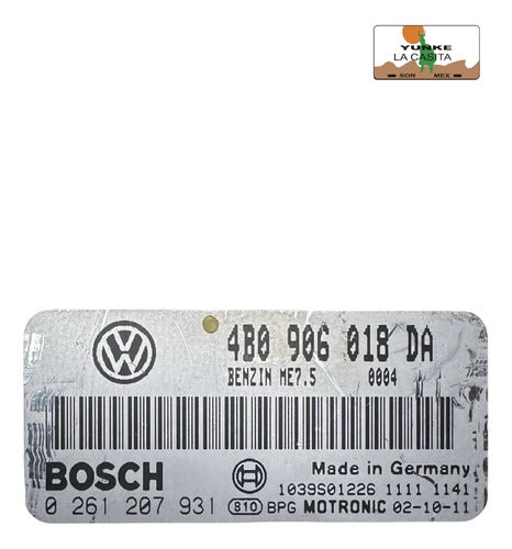 Computadora Vw Passat 1.8l 2003 Turbo 4b0 906 018 Da