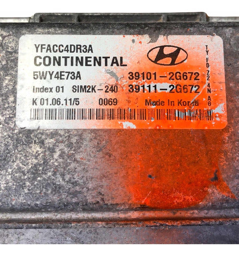 Computadora Hyundai Sonata 2.4l A/t 2011-2014 39101-2g672