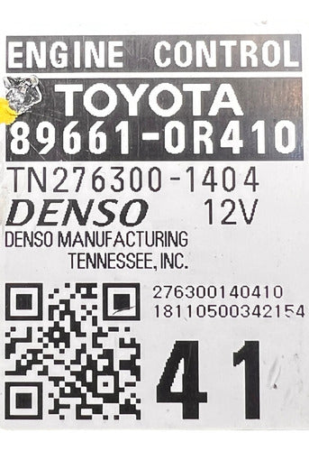Computadora Toyota Rav4 2.5l A/t 19-20 89661-0r410 (41)