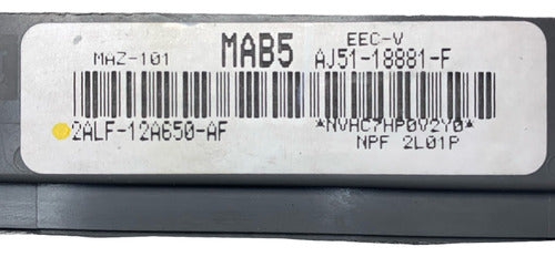 Computadora Mazda Mpv 3.0l A/t 2003 2alf-12a650-af