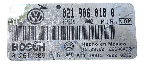 Computadora Vw Jetta 2.8l 2001 021 906 018 Q