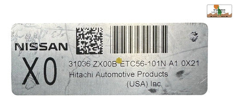 Módulo Tcm Nissan Altima 2.5l A/t 2010 Etc56-101n A1 P2
