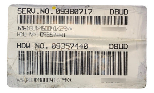 Computadora Chevrolet Malibu 99-02 09380717 (dbud)