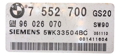 Módulo Tcm Bmw X5 3.0l 04-06 7 552 700