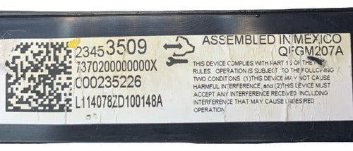 Control De A/c Chevrolet Impala 2014-2020 23453509