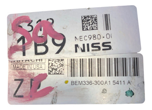 Computadora Nissan Versa 1.6l 14-17 Bem336-300 A1 (zp)