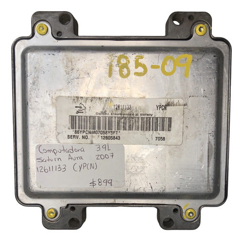 Computadora Saturn Aura 3.9l 2007 12611133 (ypcn)