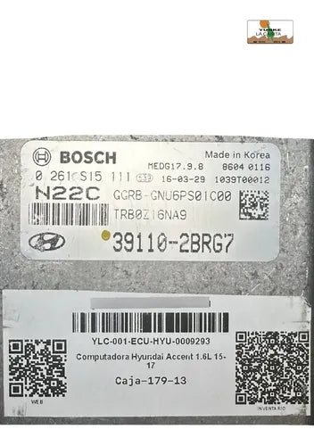 Computadora Hyundai Accent 1.6l 15-17 39110-2brg7