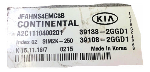 Computadora Kia Óptima 2016-2018 2.4l 39138-2ggd1