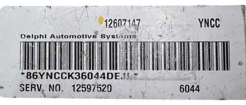 Computadora Chevrolet Malibu 2.2l 2006 12607147 (yncc)