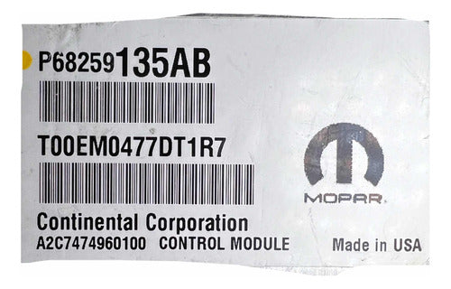 Computadora Dodge Caliber 2.0L A/t 2011 P68259135ab