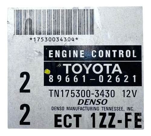 Computadora Toyota Corolla 1.8l A/t 99-00 89661-02621