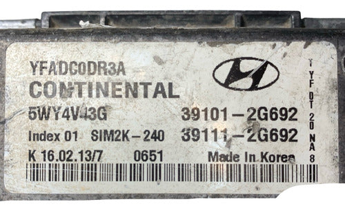 Computadora Hyundai Sonata 2011-2014 2.0l 39101-2g692