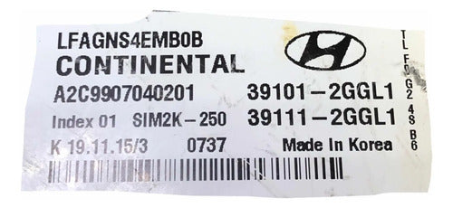 Pcm Computadora Hyundai Sonata 2015-2017 2.4l 39101-2ggl1
