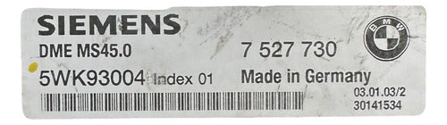 Pcm Computadora Bmw Z4 3.0l 2003-2005 7 527 730