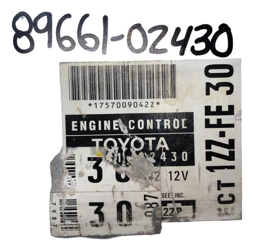 Pcm Computadora Toyota Corolla 1.8l A/t 98-00 89661-02430