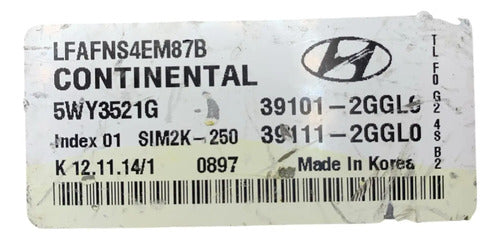 Pcm Computadora Hyundai Sonata 2015-2019 2.4l 39101-2ggl0 P2