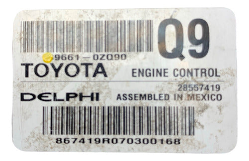 Computadora Toyota Corolla 1.8l 2017-18 89661-0zq91 (q9)