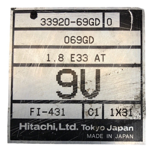 Computadora Suzuki Esteem 1.8l 2002 33920-69gd (9u)