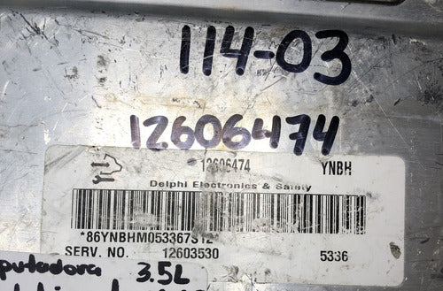 Computadora Chevrolet Impala 3.5l 06-09 12606474 (ynbh)
