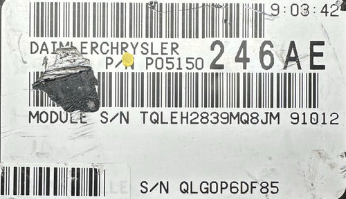 Computadora Chrysler 300 3.5l 2010 P05150246ae
