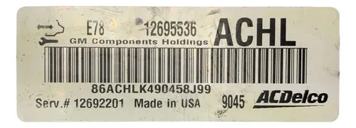 Computadora Chevrolet Sonic 1.4l A/t 17-19 12695536 (achl)