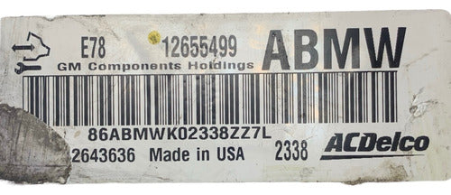Computadora Chevrolet Cruze 1.8l A/t 2013 12655499 (abmw)
