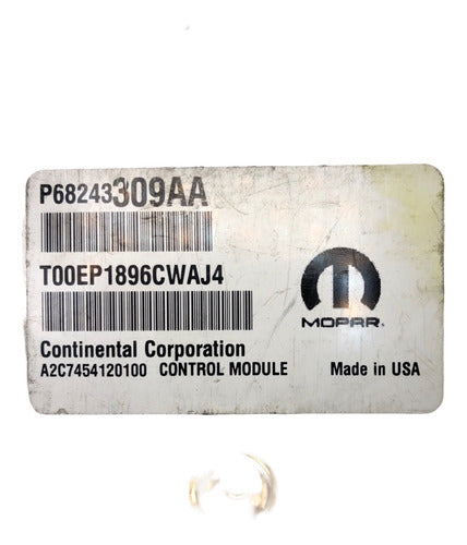 Computadora Dodge Challenger 3.6l A/t 16-17 P68243309aa