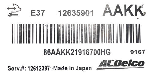 Computadora Chevrolet Impala 3.5l 07-12 12635901 (aakk)