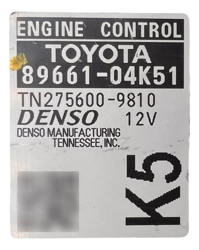 Pcm Computadora Toyota Tacoma 3.5l 16-17 89661-04k51 (k5)