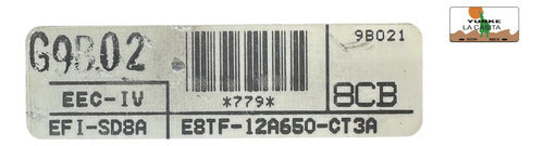 Pcm Computadora Ford Mustang 2.3l A/t 88-90 E8tf-12a650-ct3a