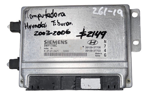 Computadora Hyundai Tiburon 03-06 39109-37708